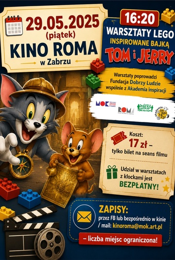 Warsztaty LEGO inspirowane bajką TOM i JERRY