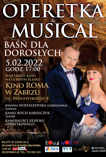 OPERETKA & MUSICAL – Baśń dla dorosłych odbywa się w całej Polsce